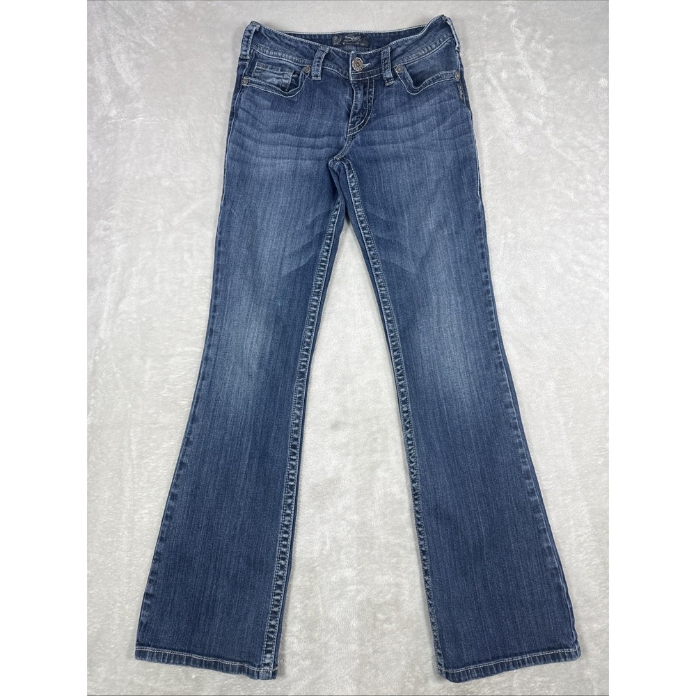 Silver Jeans Womens 28 (Fit 28X32) Suki Bootcut Jeans Medium Wash Blue